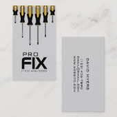 Handyman, Carte de visite de maintenance (Devant / Derrière)