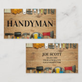 Handyman, Carte de visite de maintenance (Devant / Derrière)