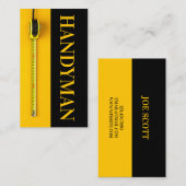 Handyman, Carte de visite de maintenance (Devant / Derrière)
