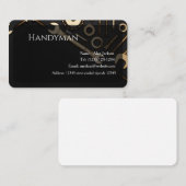 Handyman Carte de visite modifiable (Devant / Derrière)