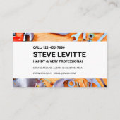 Handyman Carte de visite - Outils de construction (Dos)
