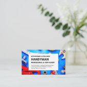 Handyman Carte de visite - Outils de plomberie (Debout devant)