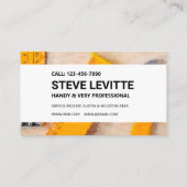 Handyman Carte de visite - Outils de travail / Dir (Dos)