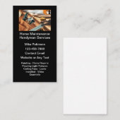 Handyman Cartes de visite de maintenance à domicil (Devant / Derrière)