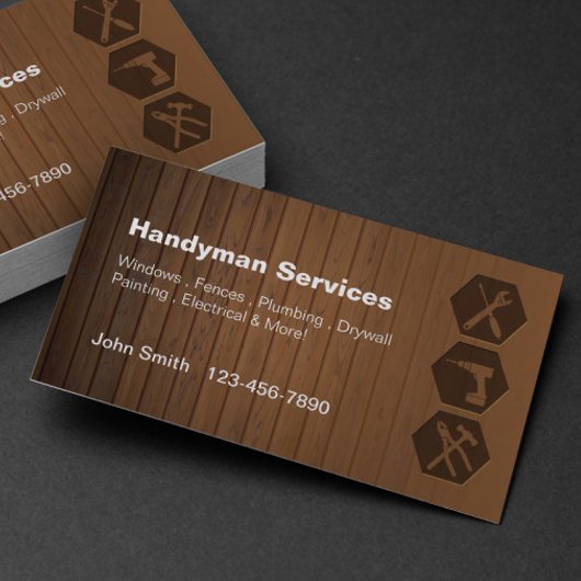 Handyman cartes de visite remodelage de constructi