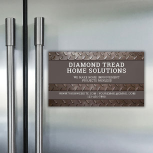 Handyman Constructie Reparatie Service Metaal Staa Magnetisch Visitekaartje