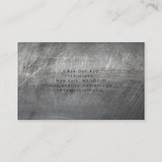 Handyman Constructie Timmerman Gereedschap Faux Me Visitekaartje (Achterkant)