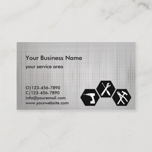 Handyman construction remodelage Étiquette noir (Dos)