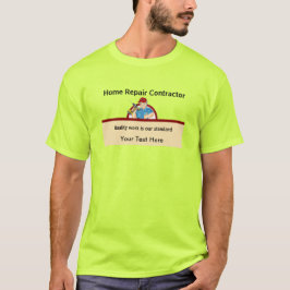 Handyman Contractor Home Repair Carpenter Neon T-shirt
