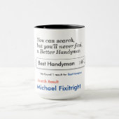 Handyman Custom Personalized Mug Mok (Midden)