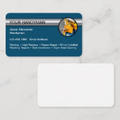Handyman Design Carte de visite unique (Devant / Derrière)