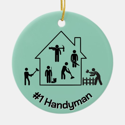 Handyman Design Keramisch Ornament (Voorkant)