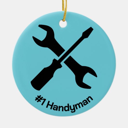 Handyman Design Keramisch Ornament (Voorkant)
