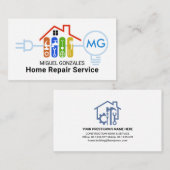 Handyman Electrical Circuit Home Remodeling Visitekaartje (Voorkant / Achterkant)