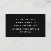 Handyman Elektricien Loodgieter Gereedschap Zwart Visitekaartje (Achterkant)