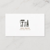 Handyman et Carte de visite de service de réparati (Dos)