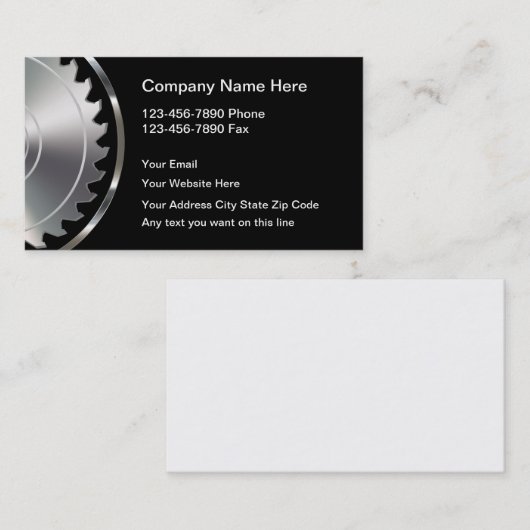 Handyman Et Cartes de visite De Construction Class (Devant / Derrière)