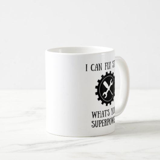 Handyman Fix Stuff Superpower Mok (Voorkant rechts)
