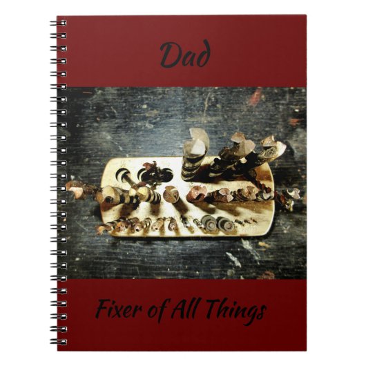 Handyman Fixer of All Dingen Drill Bits Notitieboek (Voorkant)