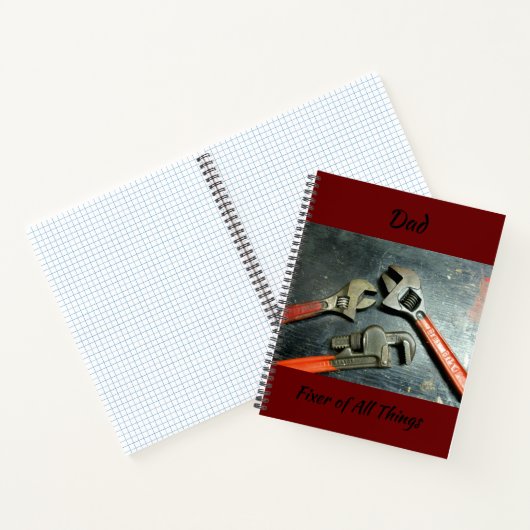 Handyman Fixer of All Dingen Red Handled Wrenches Notitieboek (Binnen)