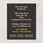 Handyman Flyer (Achterkant)