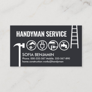 Handyman Gereedschap Border Home Reparator Visitekaartje