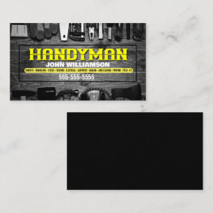 Handyman Hammer et Carte de visite des ongles