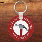 Handyman Hammer Icon Sleutelhanger (Voorkant)