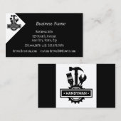 Handyman Handiman Reparatie Persoon Onderhoud Visitekaartje (Voorkant / Achterkant)