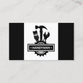 Handyman Handiman Reparatie Persoon Onderhoud Visitekaartje (Achterkant)
