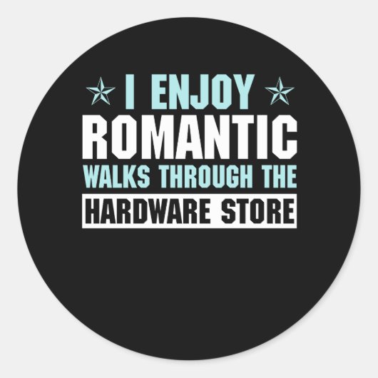 Handyman Hardware Store Tools Gift Funny Dad Ronde Sticker (Voorkant)