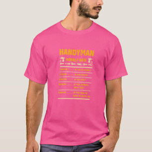 Handyman Hourly Rate Handyman T-shirt