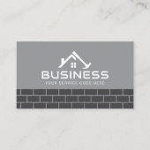 Handyman House Repair Service Dark Bricks Visitekaartje (Voorkant)