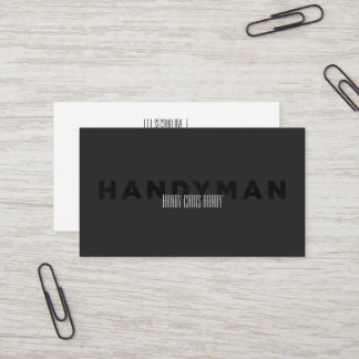 Handyman [Letterdrukstijl] Visitekaartje
