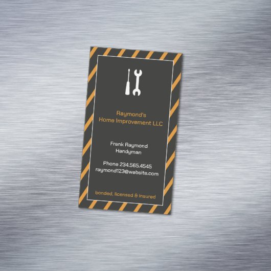 Handyman Magnetisch Visitekaartje (Voorbeeld)