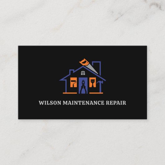 Handyman Maintenance Repair Service Visitekaartje (Voorkant)