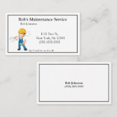 Handyman Maintenance Repar man Visitekaartje (Voorkant / Achterkant)