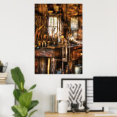 Handyman - Messy Workbench Poster (Thuiskantoor)