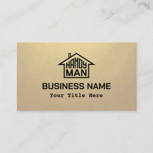 Handyman met logo visitekaartje