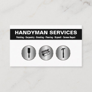 Handyman moderne Cartes de visite simples