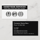 Handyman moderne Cartes de visite simples (Devant / Derrière)