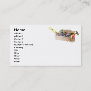 Handyman, Naam, Adres 1, Adres 2, Contact 1.. Visitekaartje