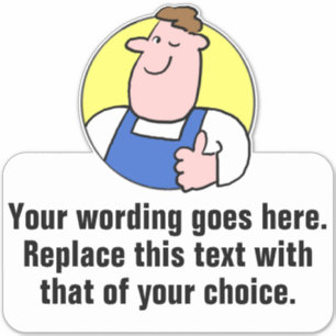 Handyman- of laboratoriumpromoties sticker