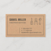 Handyman Outils Carte de visite de texture (Devant)