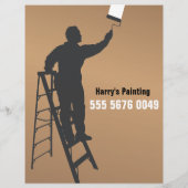 Handyman Paining Service Small Business Flyer (Achterkant)