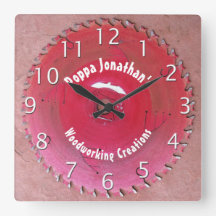 Handyman Personalized Woodworking Red Saw Blade