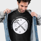 Handyman Professional Custom Monogram Logo Service T-shirt
