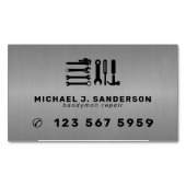 Handyman professional repair services metal magnetisch visitekaartje (Voorkant)