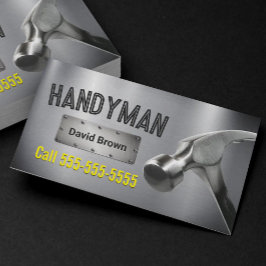 Handyman Professionele Grote Hamer Metaal Staal Visitekaartje