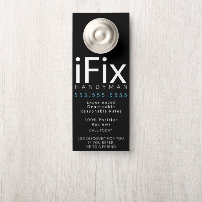 Handyman Repair Business Fix  Modern (Op knop)